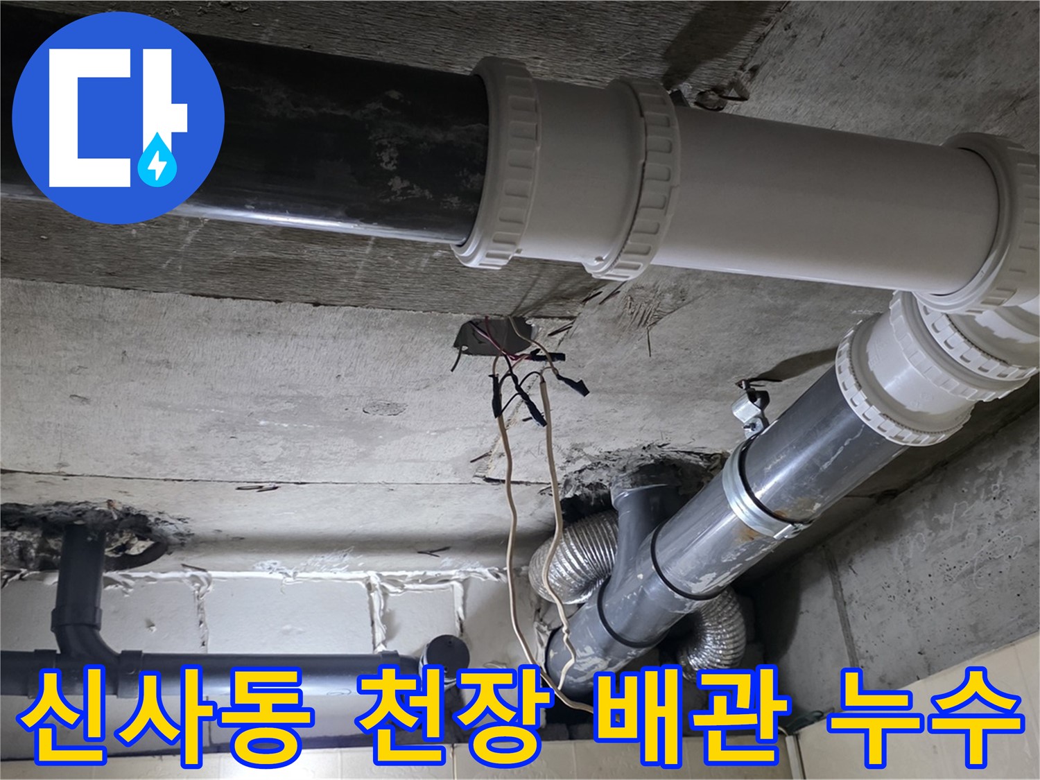 신사동 새절역 현대아파트 천장 누수 - 꼼꼼한 배관 점검과 교체로 누수 해결