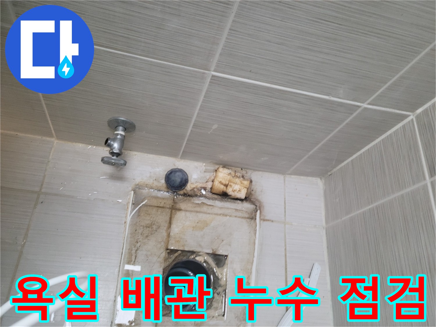 동두천 신창비바패밀리-2단지 욕실 배관 점검 - 누수 원인 파악을 위한 배관 상태 확인