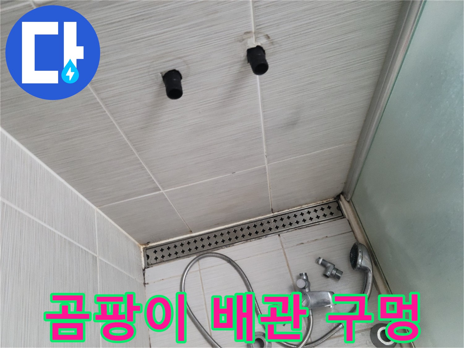 동두천 신창비바 - 샤워기 철거 후 곰팡이와 배관 구멍 발견 - 꼼꼼한 점검이 필수!