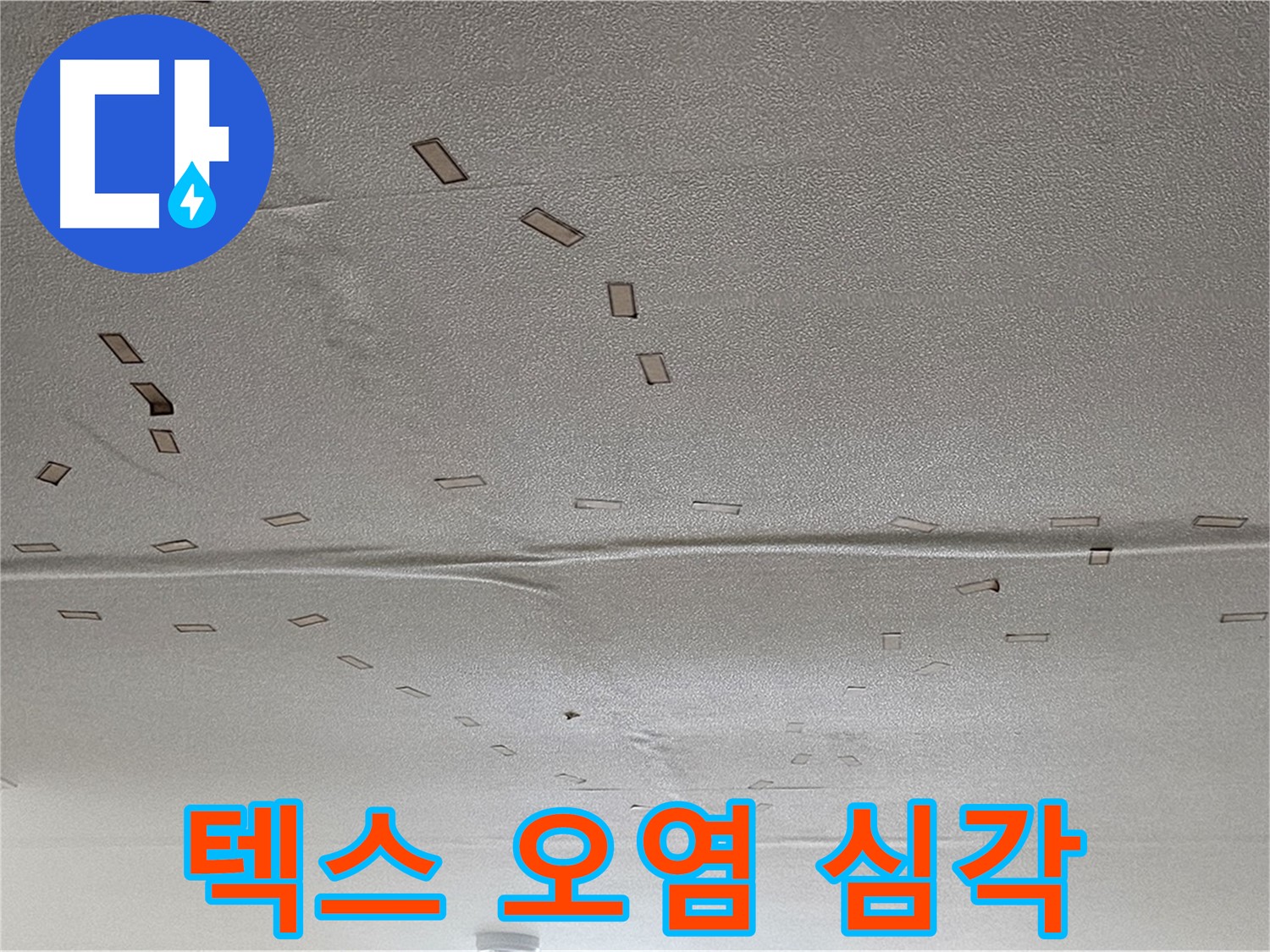 도봉구 현대시티 아파트 - 천장 텍스 오염 심각 - 긴급 교체 및 누수 해결