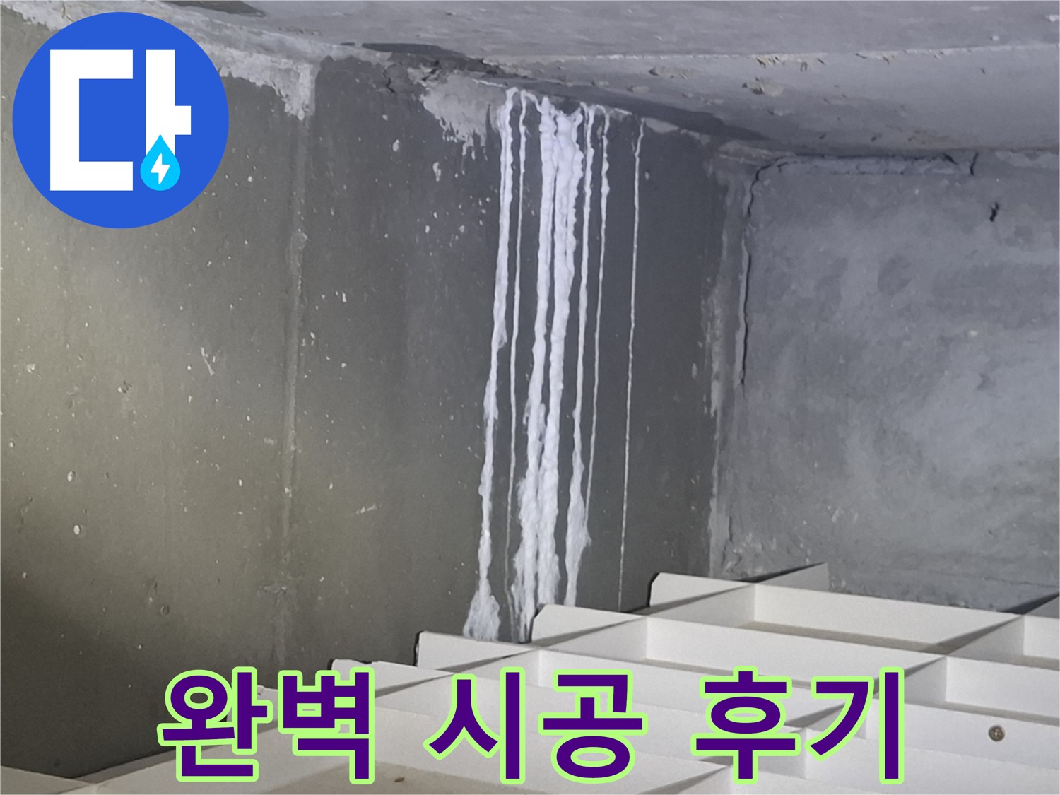 성남 삼평동 봇들마을 아파트 - 지하 누수, 완벽 시공 후 고객 만족 후기!