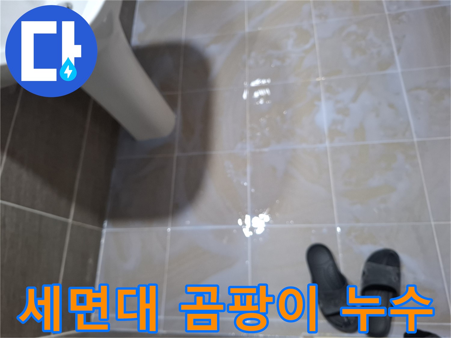 판교 봇들마을 세면대 누수 - 세면대 주변 물기를 방치하여 곰팡이가 발생한 누수