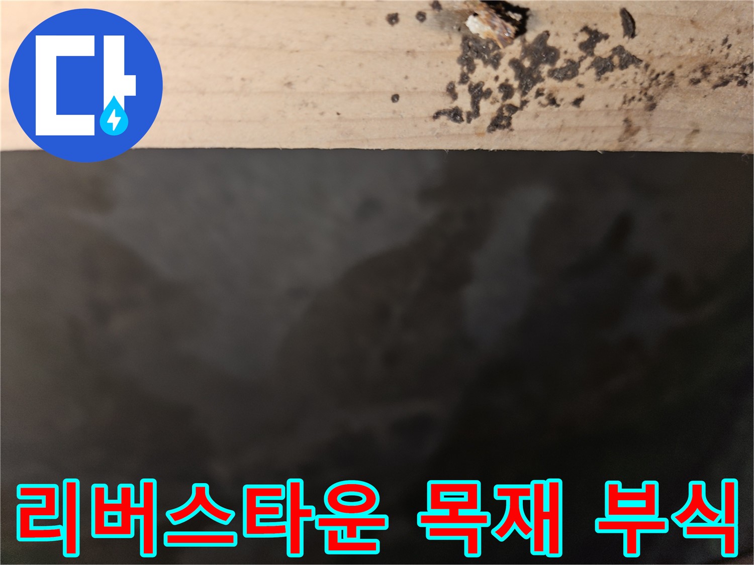 천호동 리버스타운 누수 - 목재 부식 진행 - 조치 필요