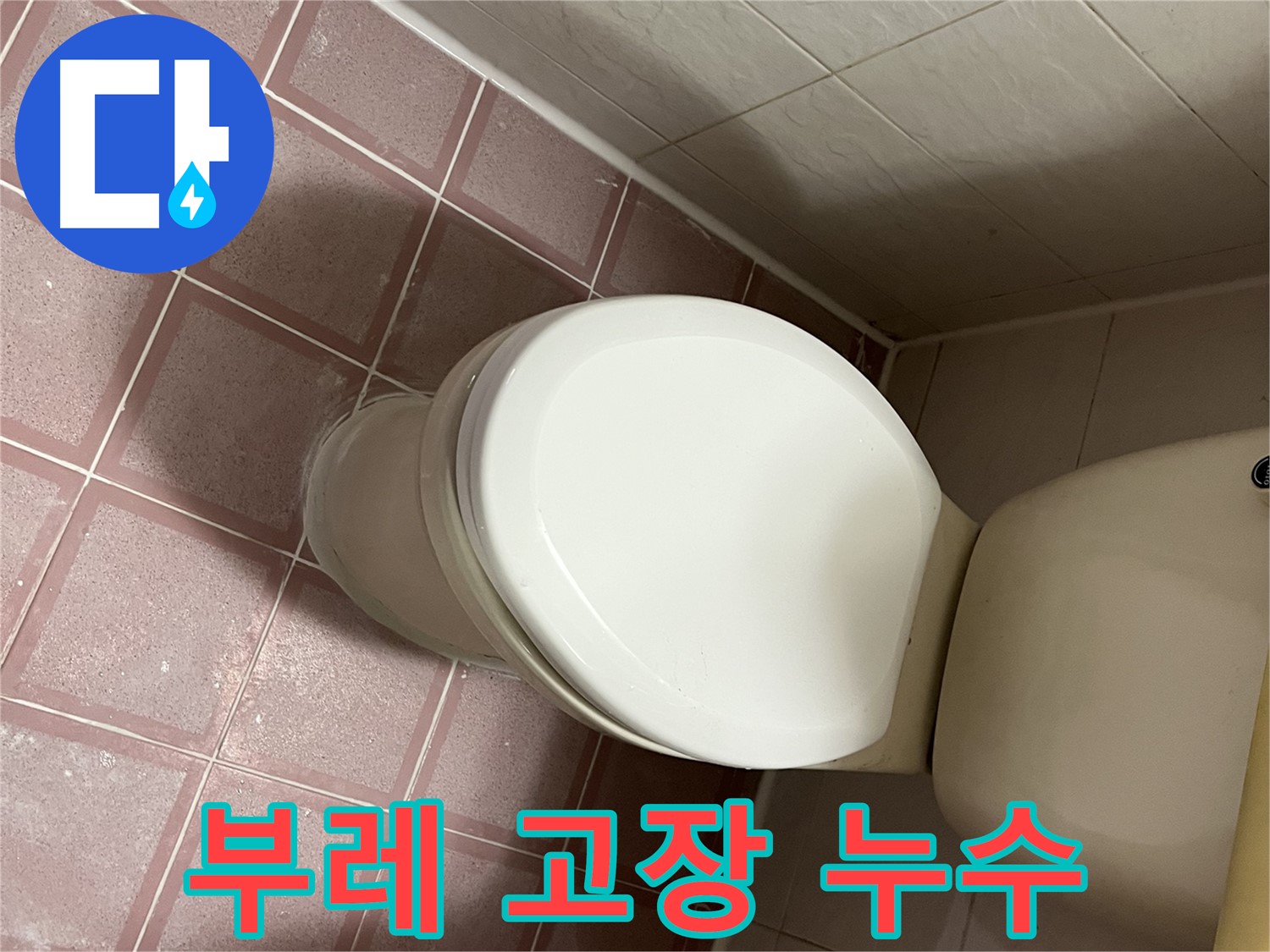 변기 누수 - 변기 물탱크 내부 부레 고장으로 인한 누수 해결 - 독산동 형제맨션빌