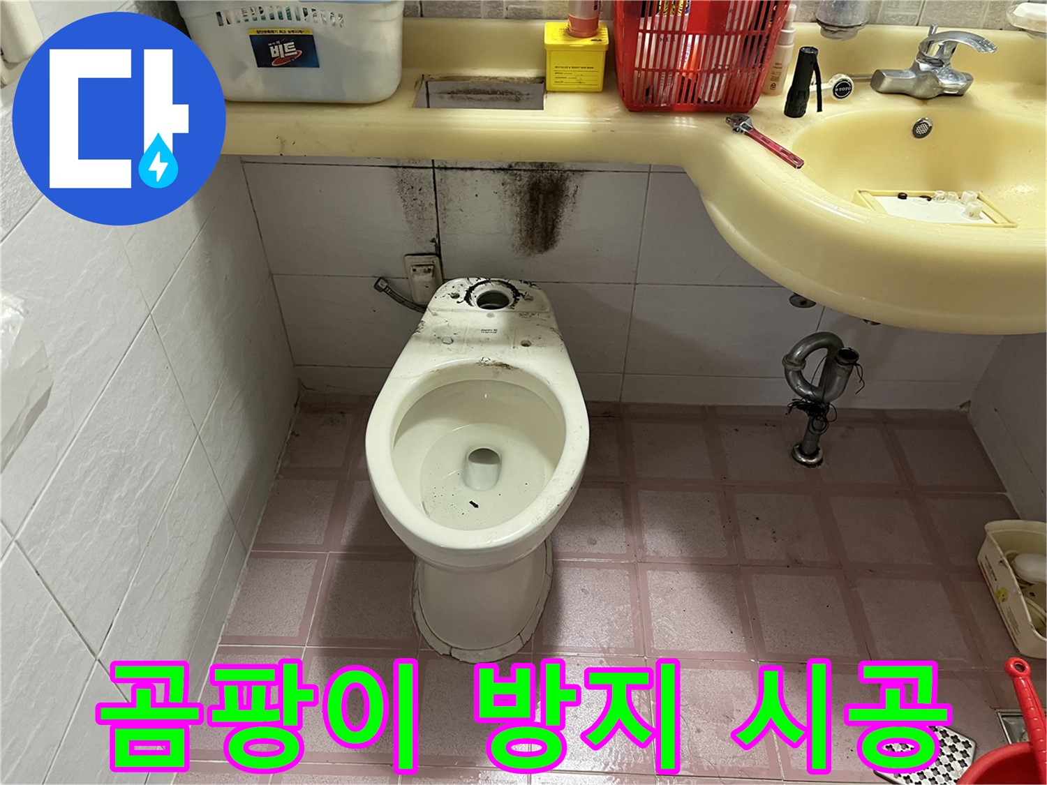 시흥동 변기 누수 - 곰팡이 방지 시공으로 청결 유지