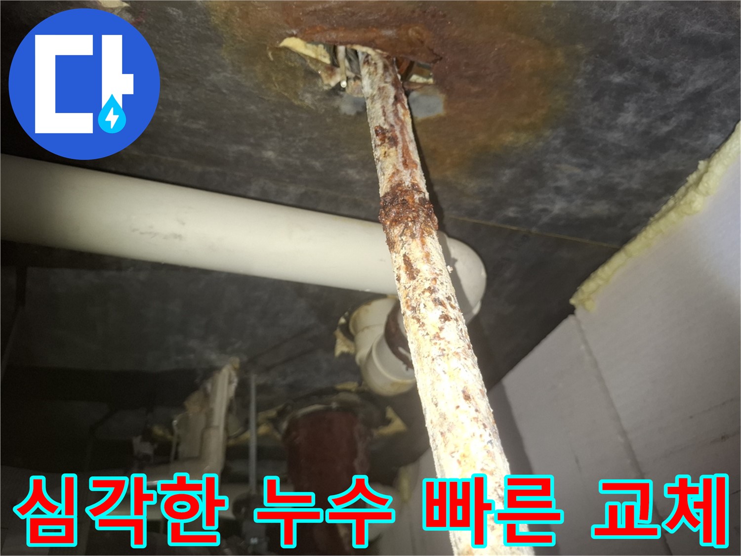 수원 신풍동에서 낡은 배관의 누수가 예상보다 심각하여 빠른 교체가 필요합니다 - 안전을 위해 서둘러 조치하세요.