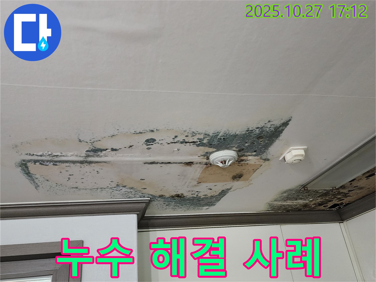 양주 회천2동 천장 누수 해결 사례 - 꼼꼼한 시공으로 완벽하게