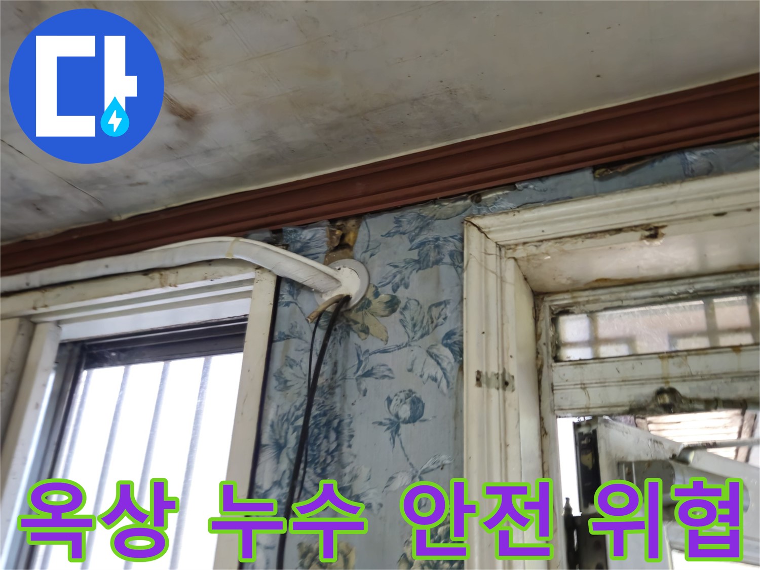 옥상 누수 - 건물 안전 위협