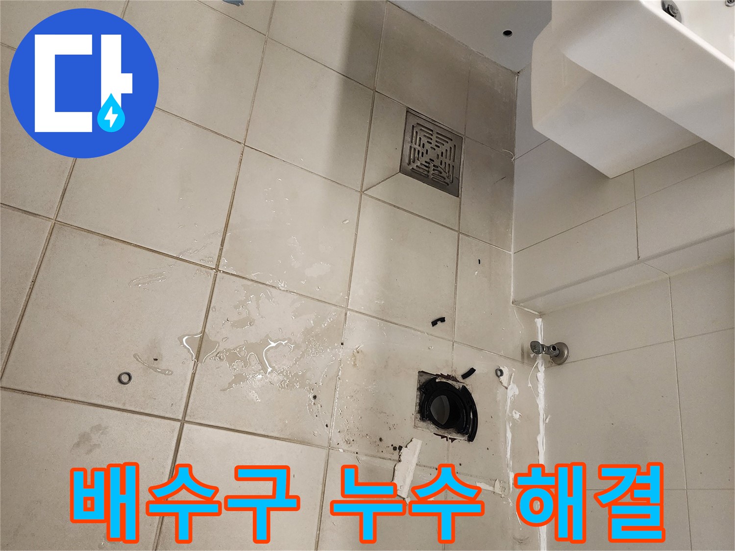 김포 사우동 욕실 배수구 누수 문제 전문가가 해결!