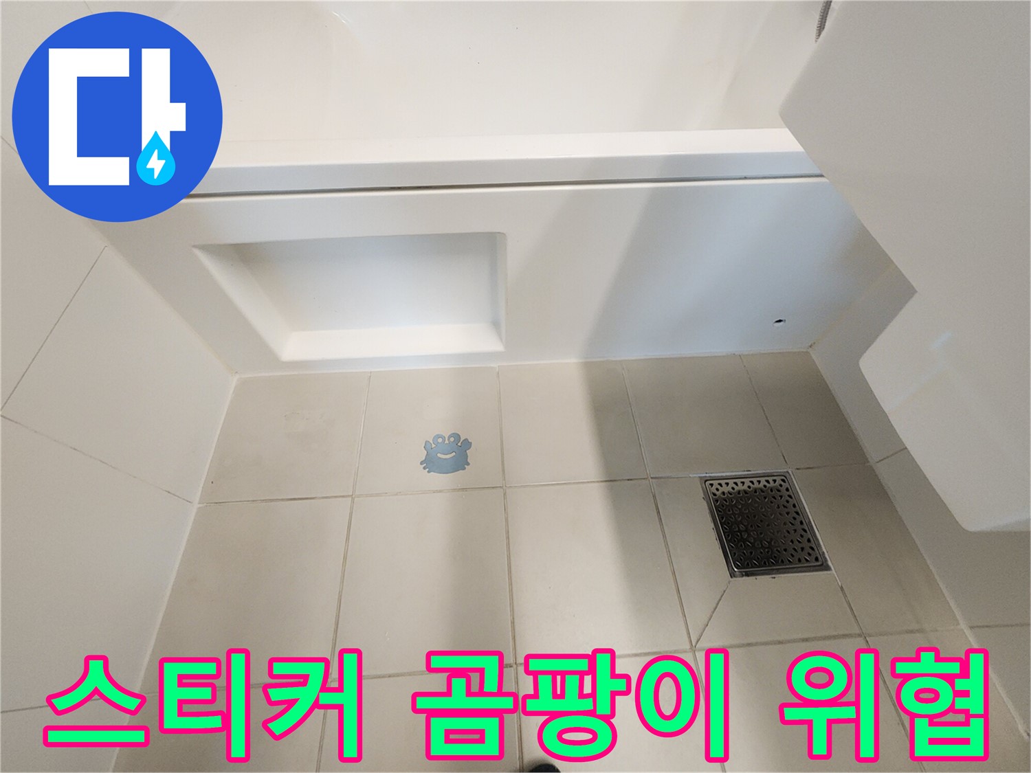 스티커 아래 곰팡이 - 건강을 위협하는 누수의 증거.
