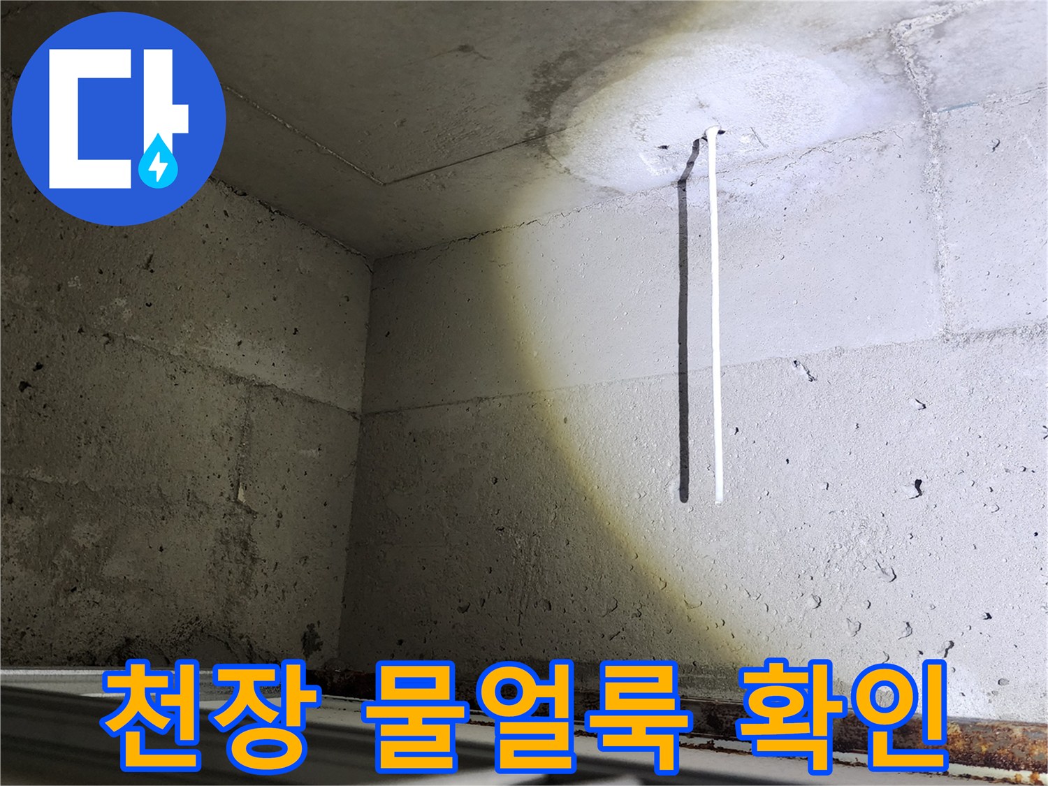 포천 소흘읍 아파트 천장 벽면의 하얀 물 얼룩 현상