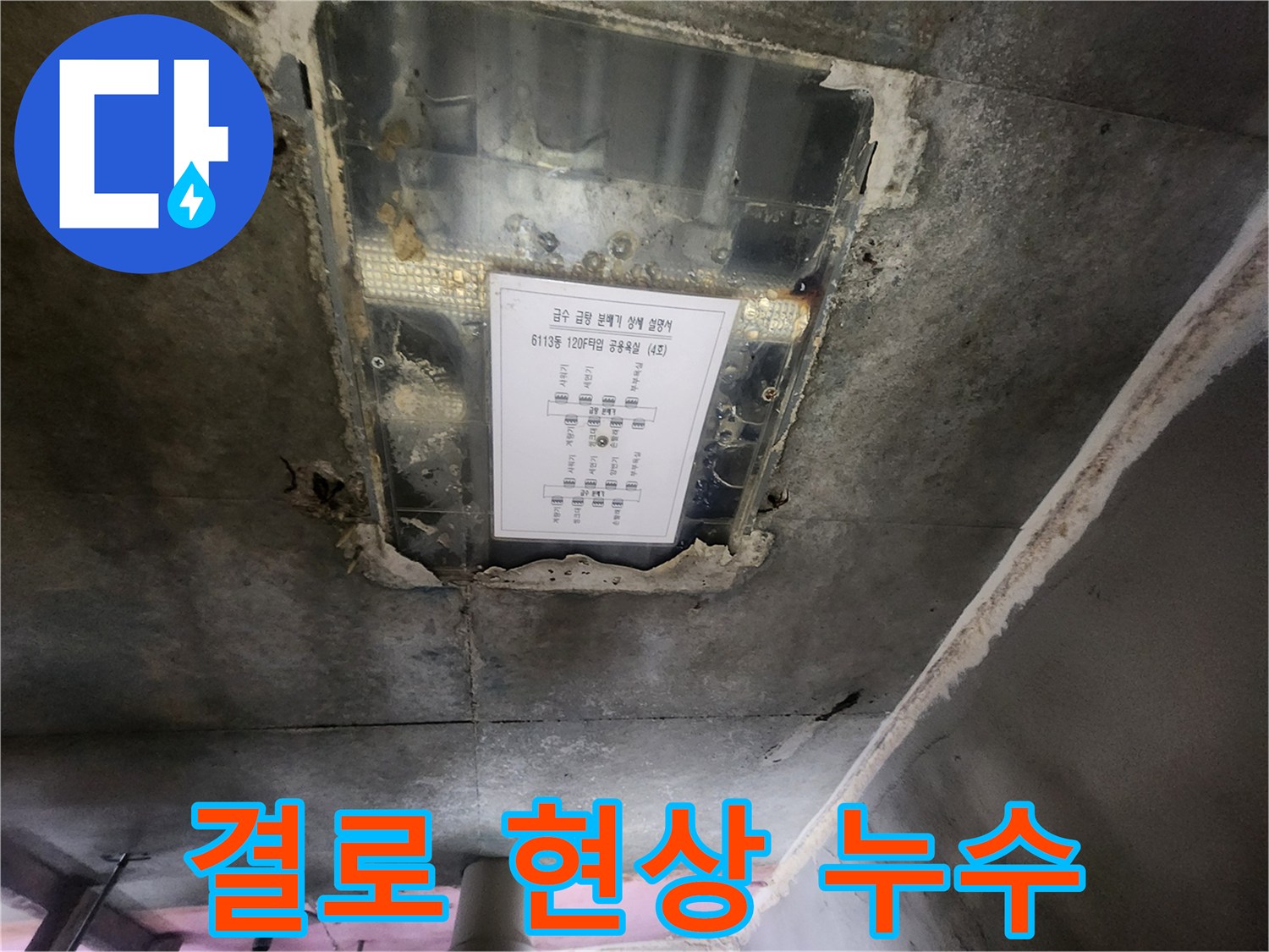 광교 아파트 누수 - 천장 누수, 결로 현상으로 인한 누수 발생