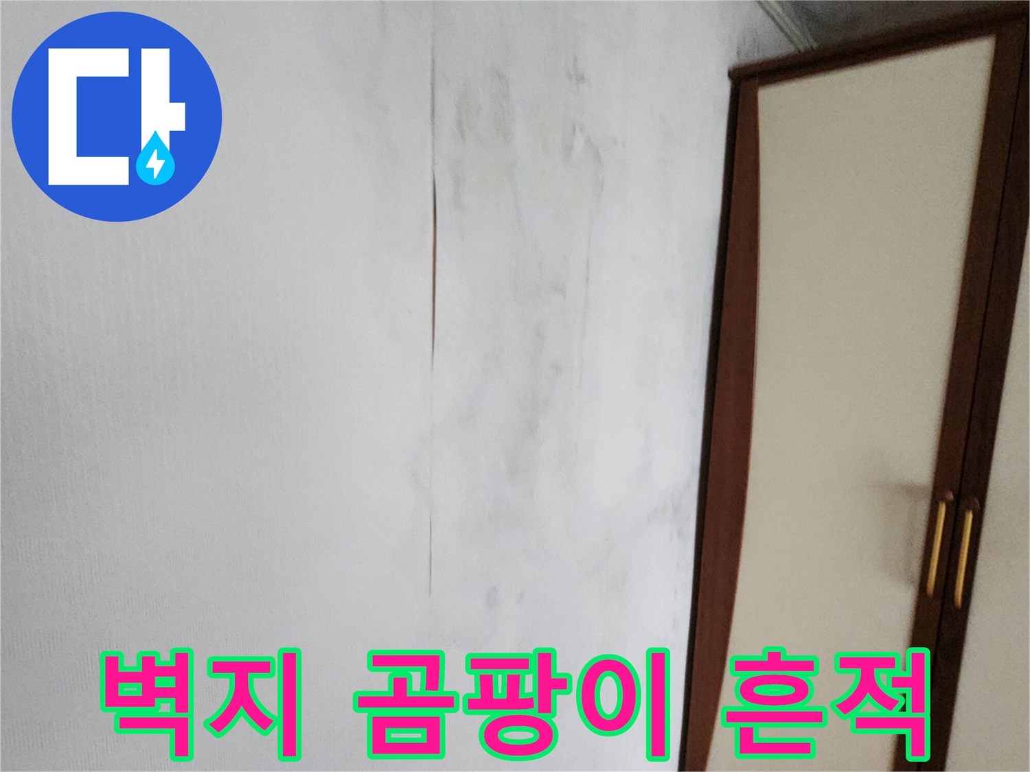 포천 가산면 현장-벽지 변색 및 곰팡이 발생 부위