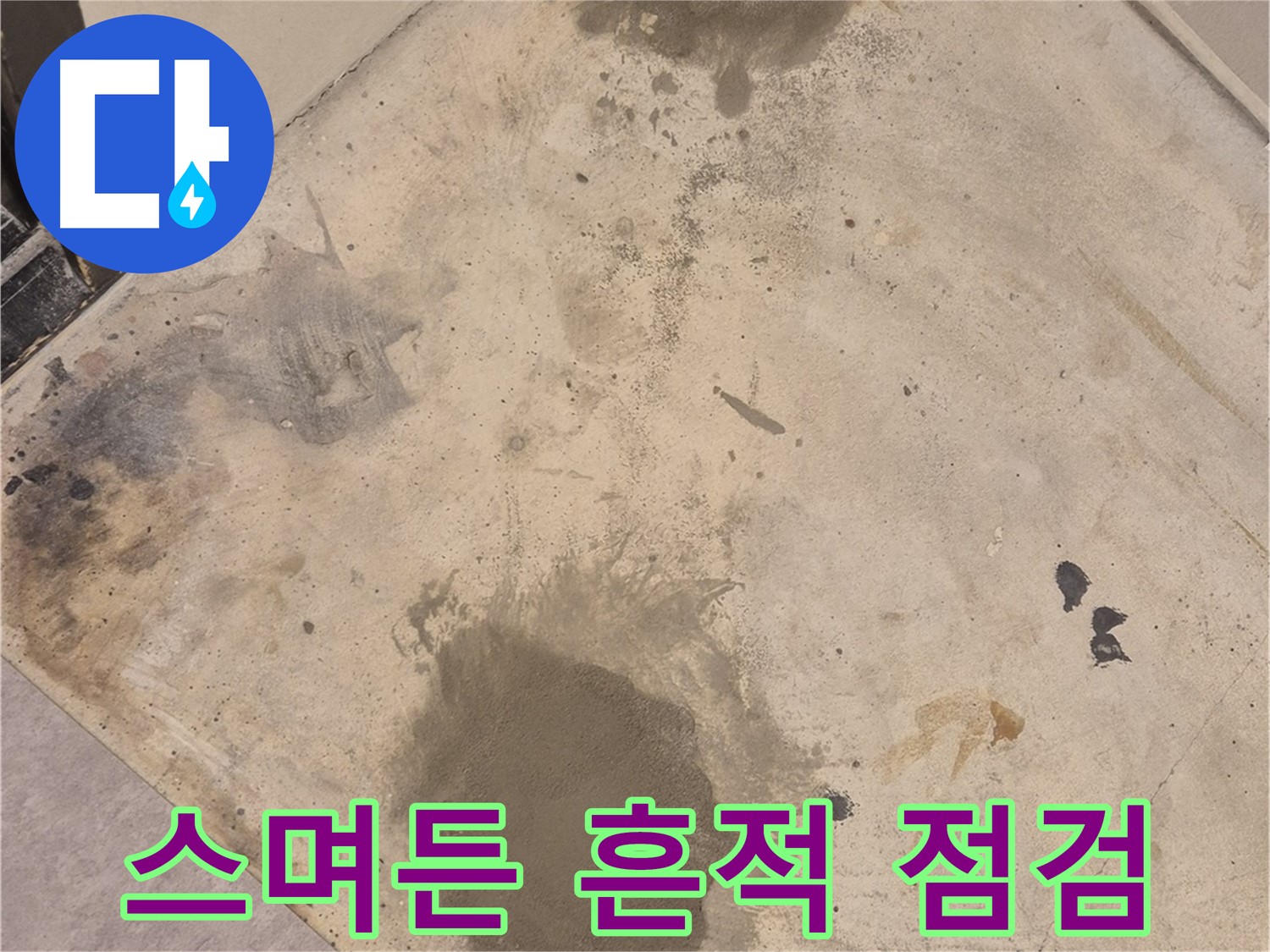자양3동 누수 현장 - 물이 스며든 흔적, 누수 전문가의 꼼꼼한 점검 과정