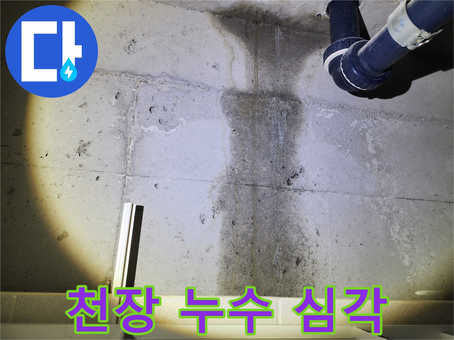 동두천 지행동 아파트 천장 누수 - 심각한 누수 상태 진단