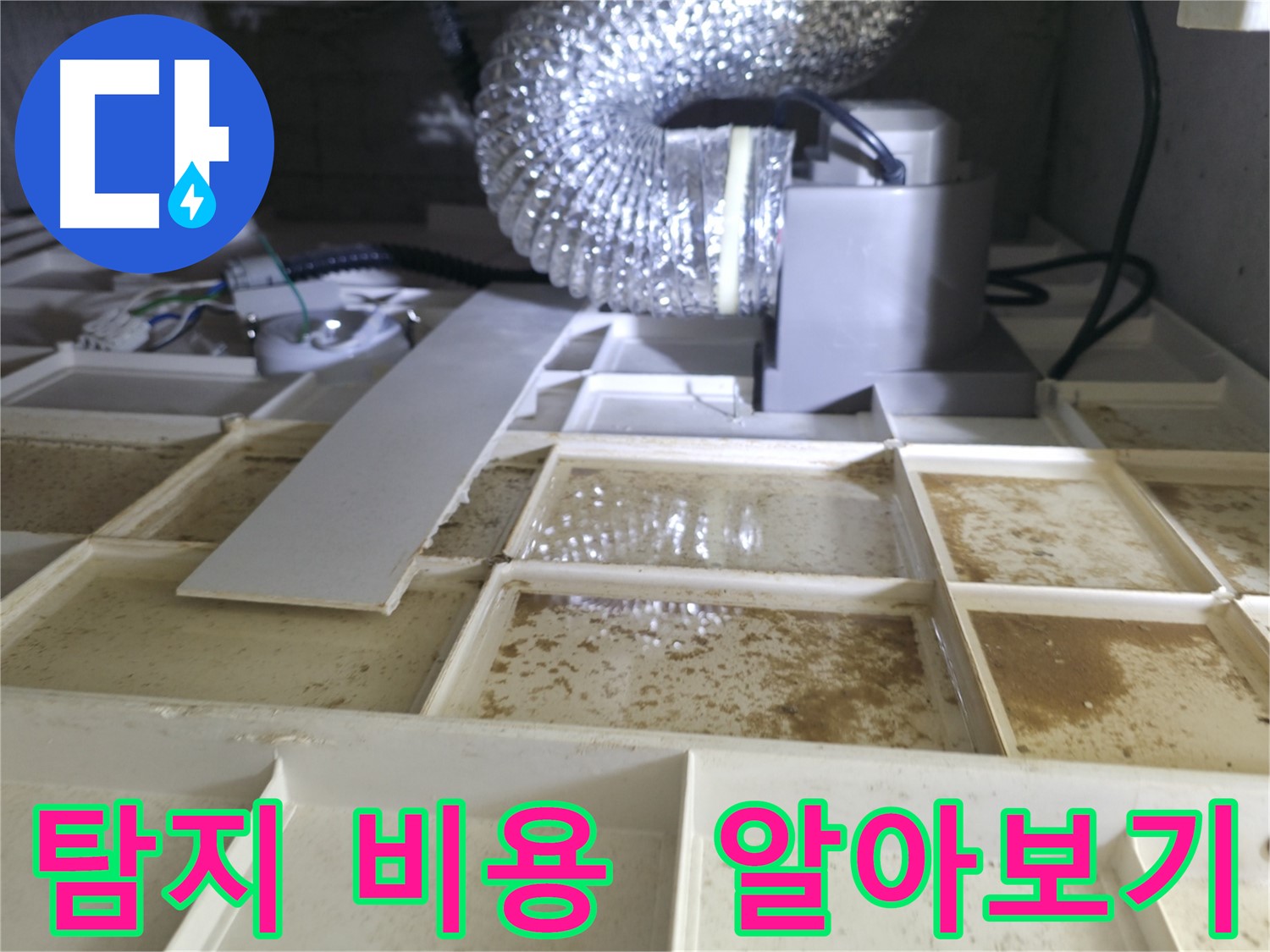 천장 속 누수 - 누수 탐지 비용 문의 및 견적 상담