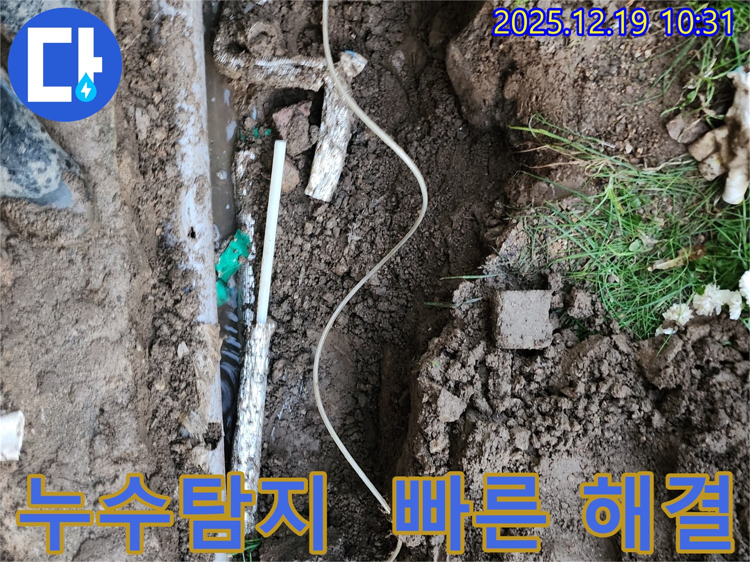포천 삼율리 누수 현장 - 신속하게 누수 지점을 탐지하고 해결하고 있습니다.