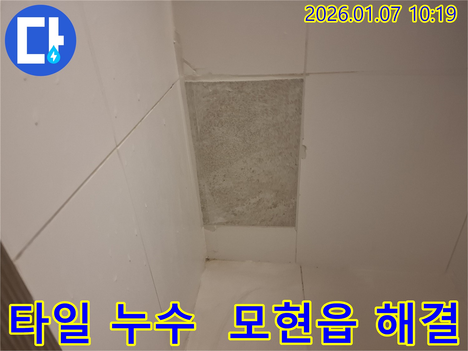 모현읍에서 발생한 욕실 타일 누수 - 누수탐지 전문가가 완벽하게 해결하여 쾌적한 욕실을 되찾아 드립니다.