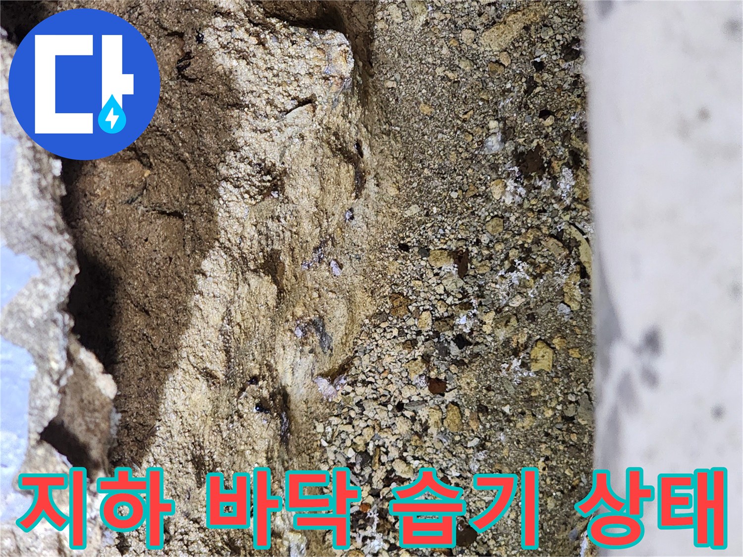 상가-지하층-집수정-주변-습한-바닥-상태