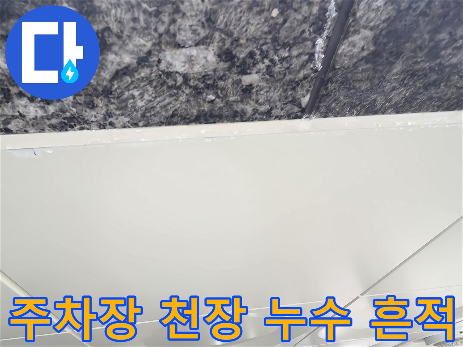 중랑구 필로티 구조 주차장 천장의 석재 마감재와 물샘 현상