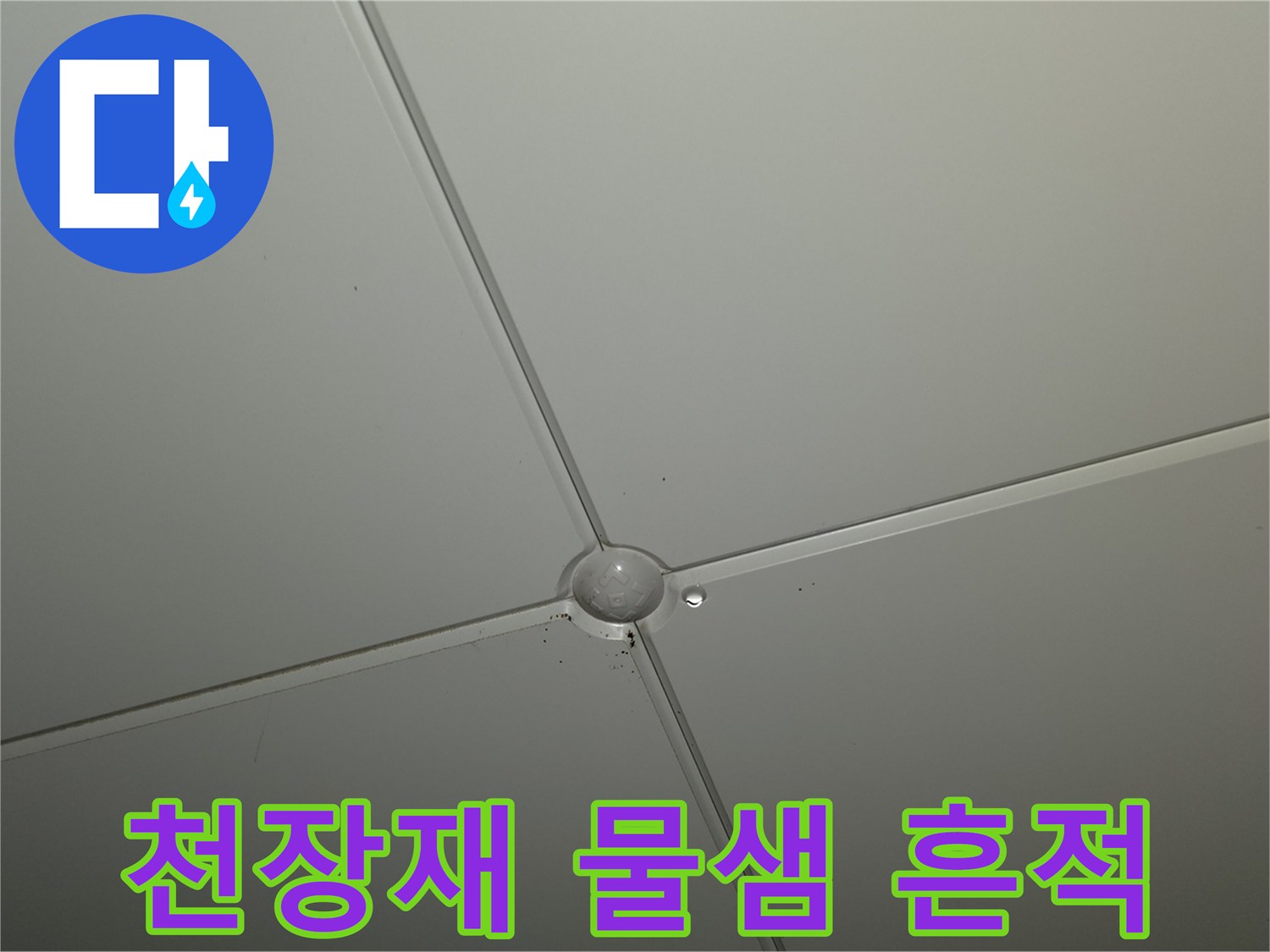 아파트 천장 패널-중앙 접합부-습기 유입
