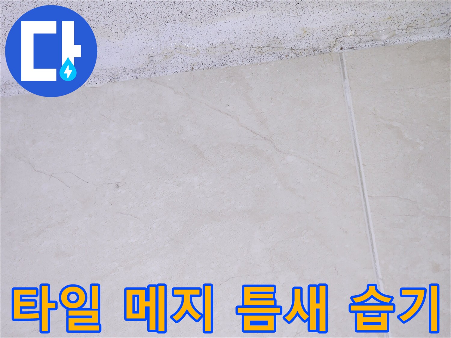 타일-줄눈-틈새로-스며든-수분과-균열-상태