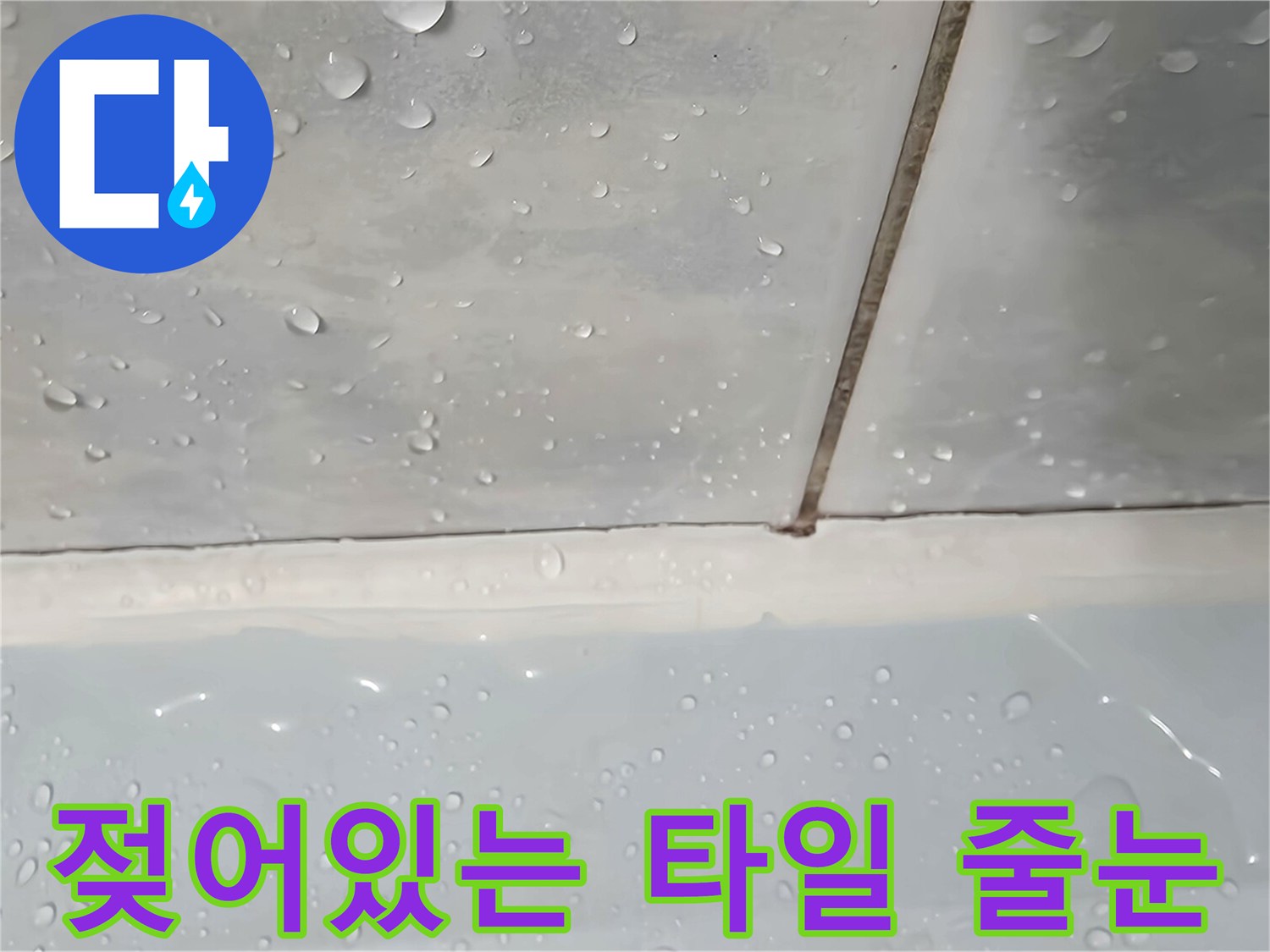 습기를-머금은-욕실-타일-줄눈-부위