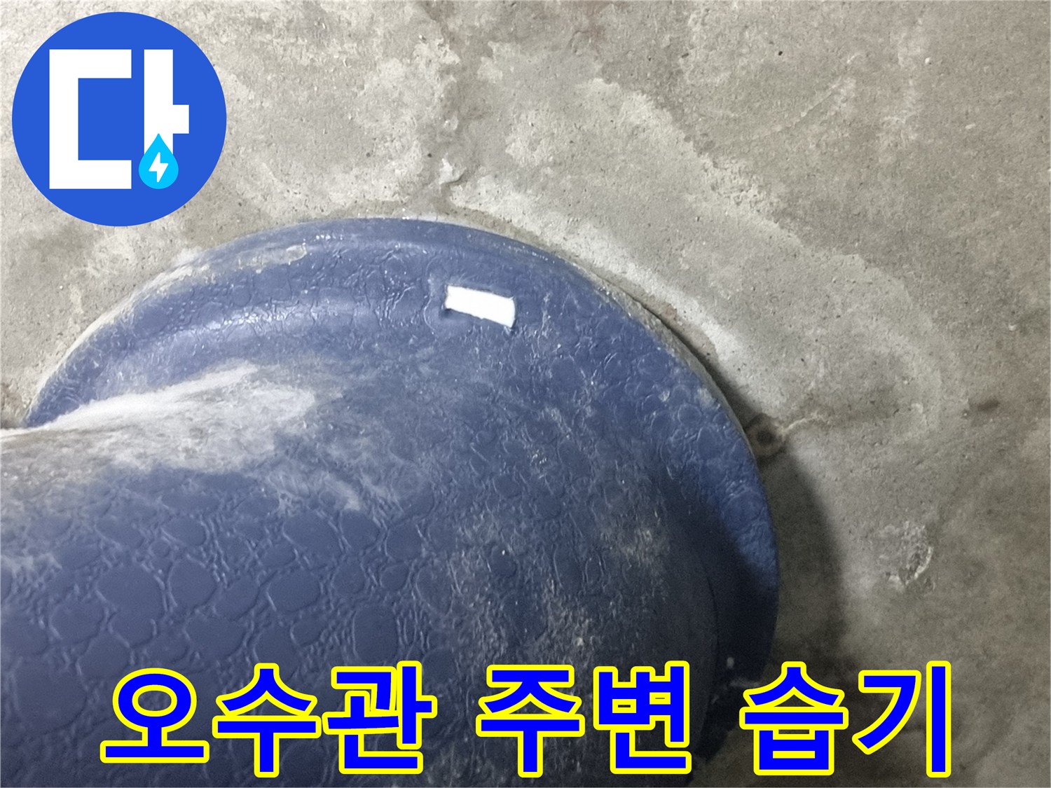 오수관-주변에-맺힌-결로와-습기 현상