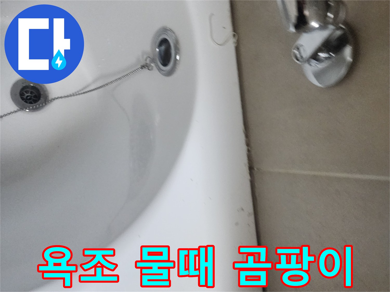 욕조 주변의 물때와 곰팡이-복합적인 누수 및 위생 문제