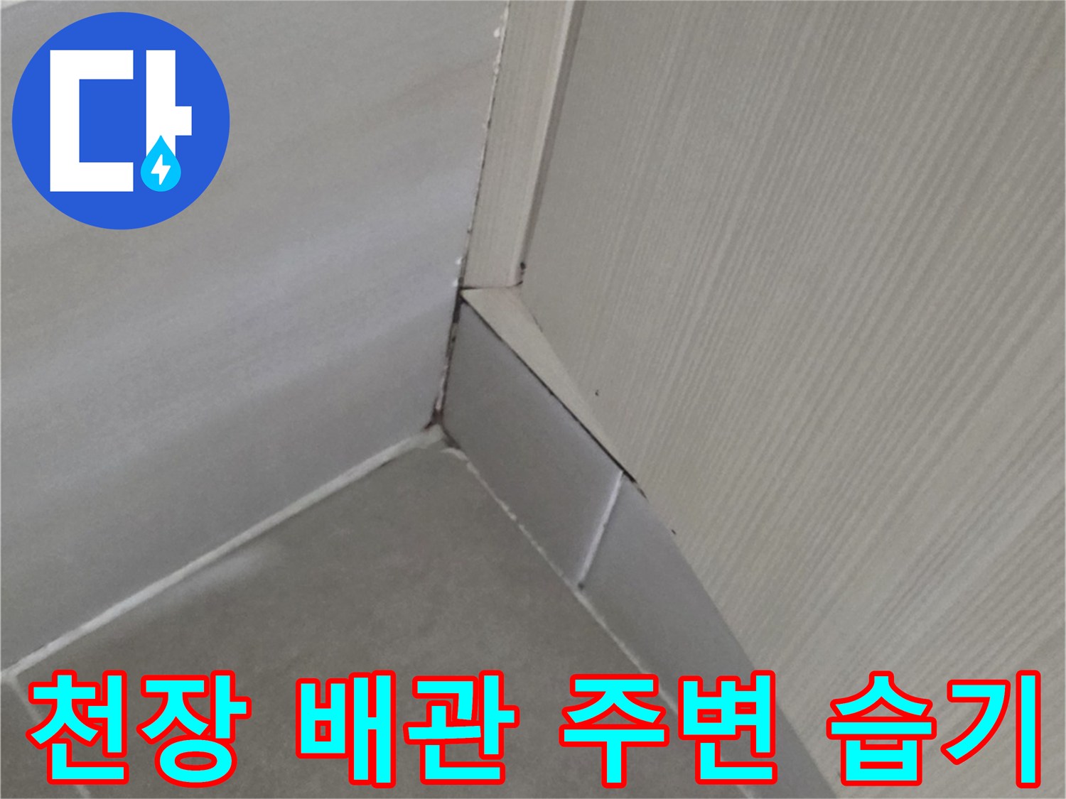 화장실-천장-경계-타일-습기-상태