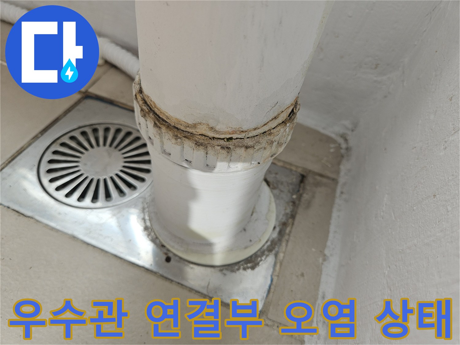 의정부 장암동 현장의 우수관 배관 및 유가 주변 점검 사진