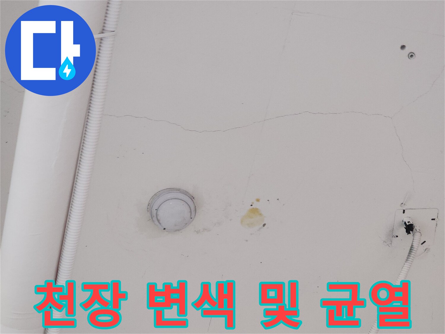 덕양구-식당-천장-물샘-변색-사진
