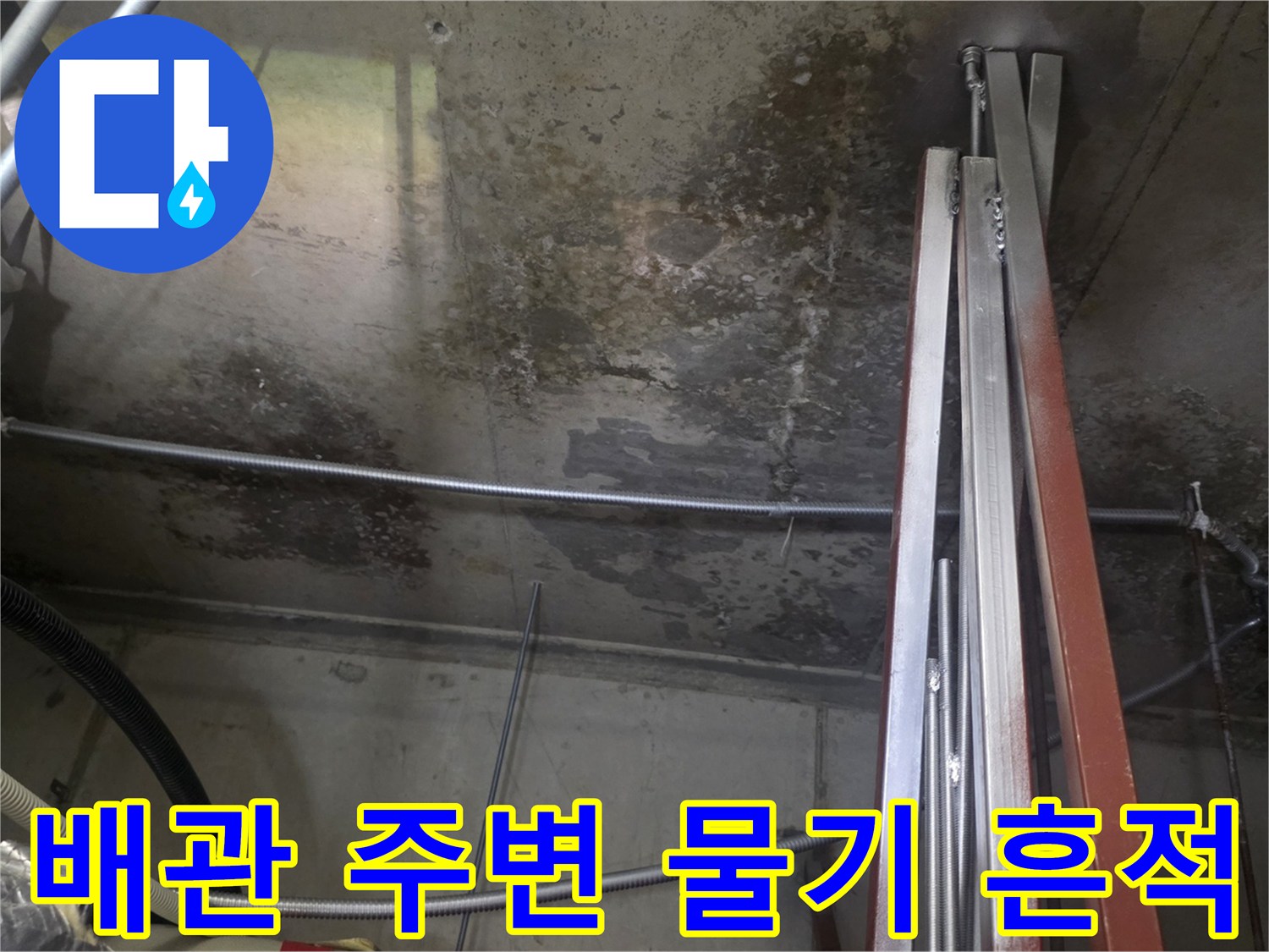엘리베이터-내부-배관-주변-습윤-상태