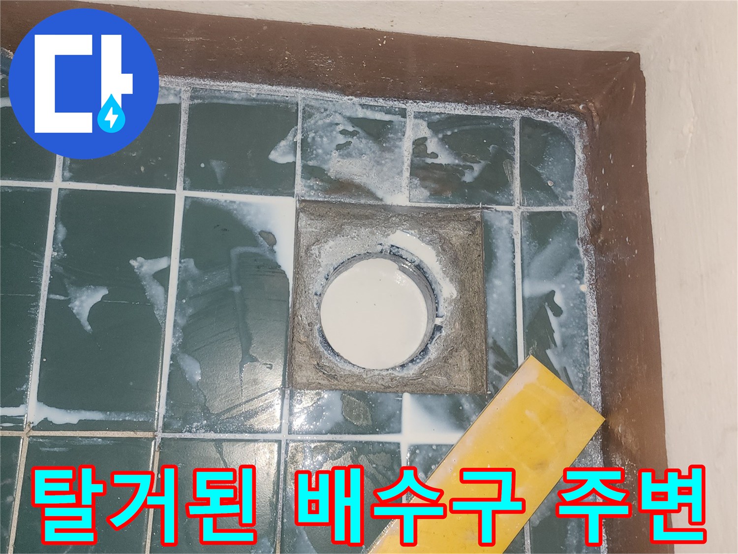 성동구-세탁실-배수구-유가-탈거-상태