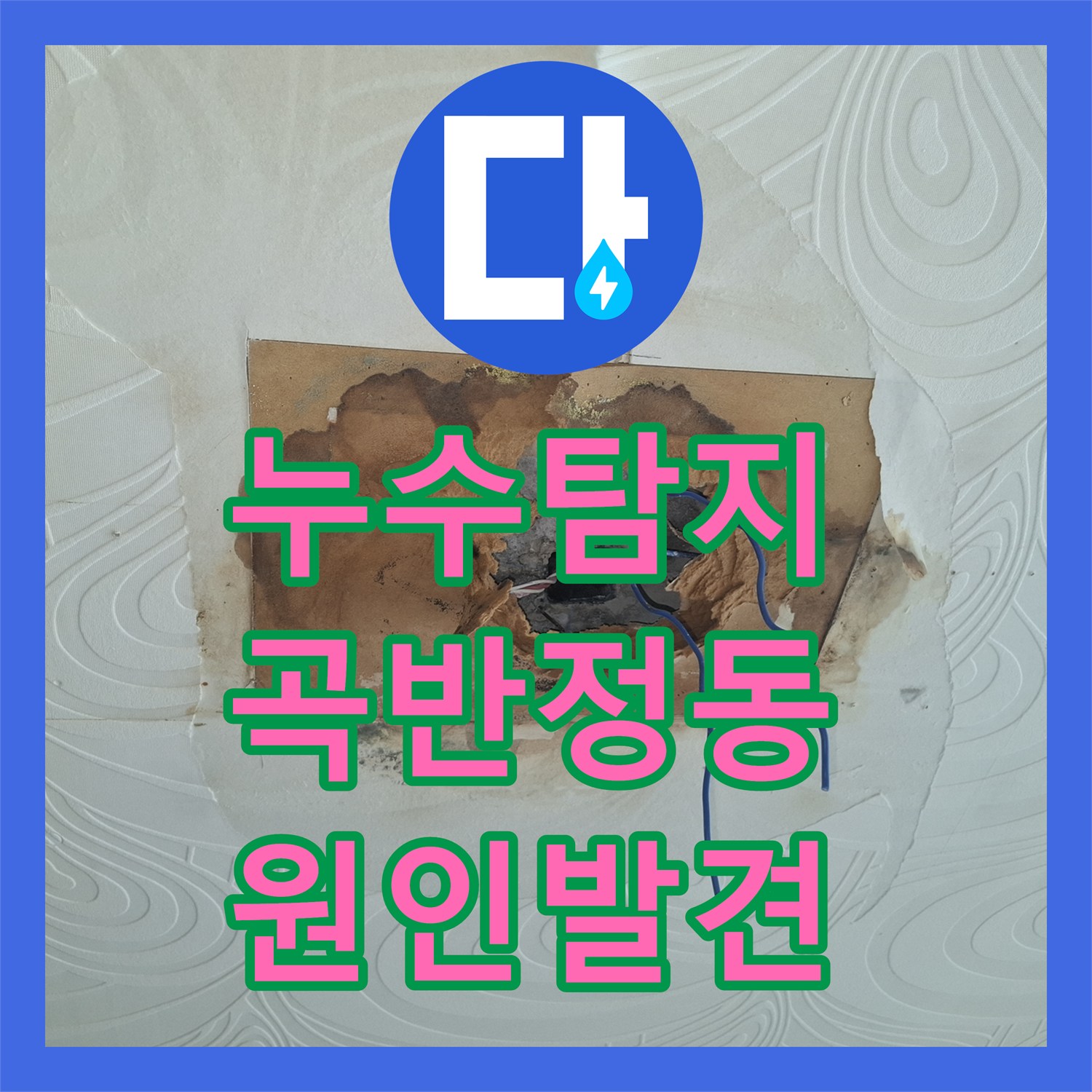 누수탐지 아랫집 거실 천장 미세 낙수를 잡기 위한 정밀 진단 과정 경기 수원시 권선구 곡반정동